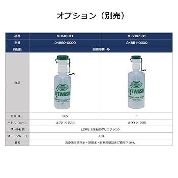 Amazon | アズワン 洗眼器ツインタイプ 24868-0000 /8-5367-21